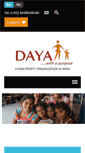 Mobile Screenshot of dayaindia.org